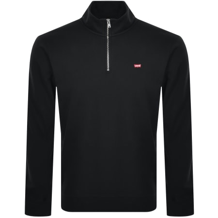 Product image for Levis Original Quarter Zip Sweatshirt Black