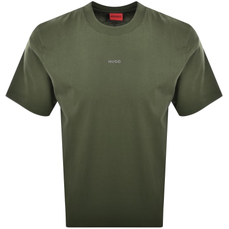 Product image for HUGO Dapolino T Shirt Dark Green