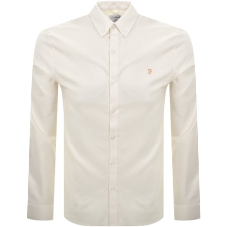 Product image for Farah Brewer Long Sleeve Shirt Cream