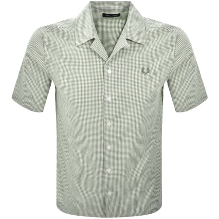 Product image for Fred Perry Seersucker Shirt Green