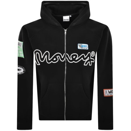 Product image for Money Patch Zip Hoodie Black