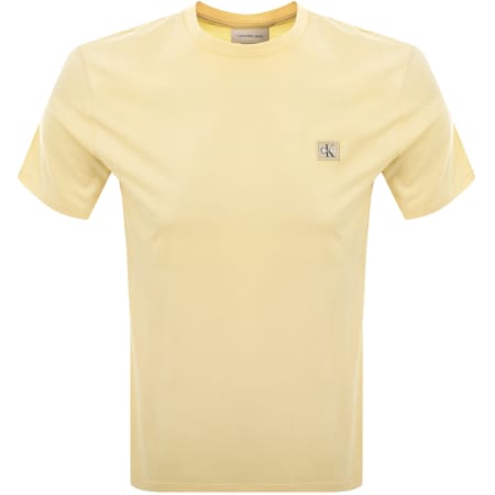 Product image for Calvin Klein Jeans Badge T Shirt Yellow