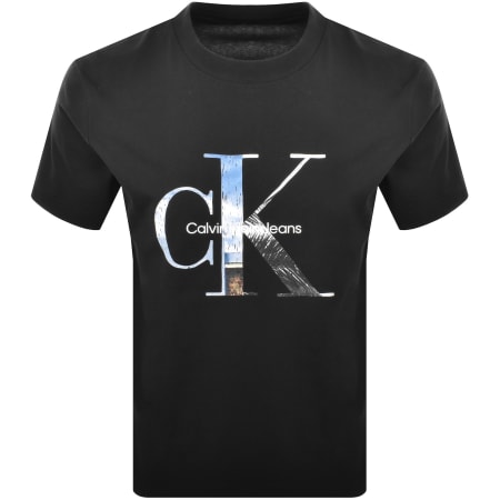Product image for Calvin Klein Jeans Photo Monogram T Shirt Black