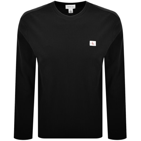 Product image for Calvin Klein Jeans Waffle T Shirt Black