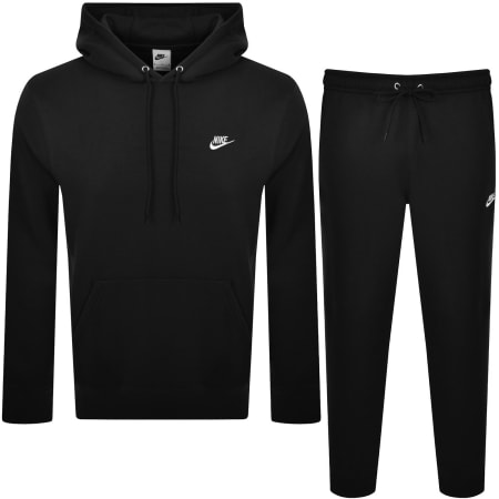 Product image for Nike Club Hooded Tracksuit Black