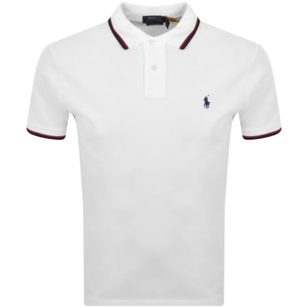Product image for Ralph Lauren Twin Tipped Polo T Shirt White