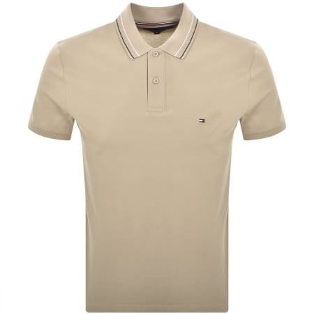 Product image for Tommy Hilfiger Placket Interest Polo Beige
