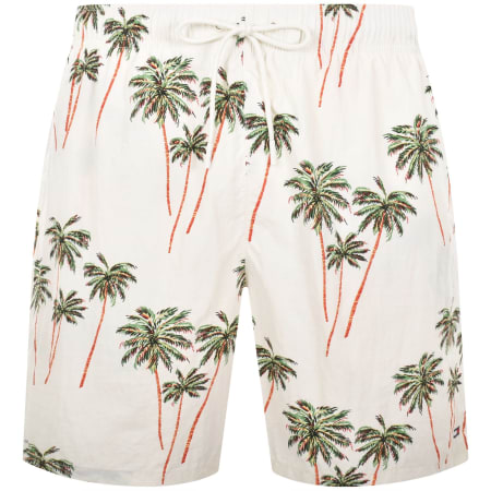 Product image for Tommy Hilfiger Palm Tropic Swim Shorts Cream