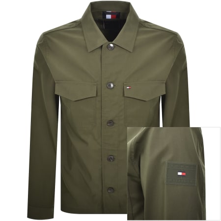 Product image for Tommy Hilfiger Nylon Overshirt Green