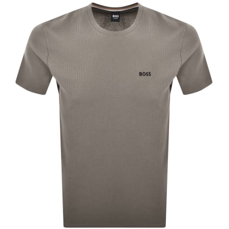 Product image for BOSS Waffle T Shirt Brown