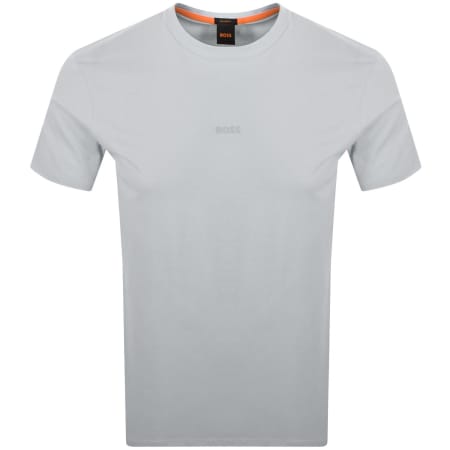 Product image for BOSS TChup Logo T Shirt Light Grey