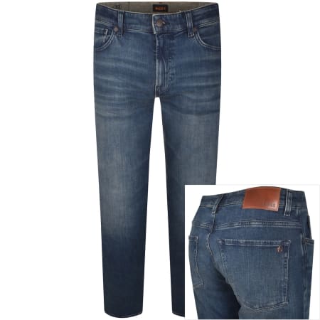 Product image for BOSS Maine Regular Fit Dark Wash Jeans Blue