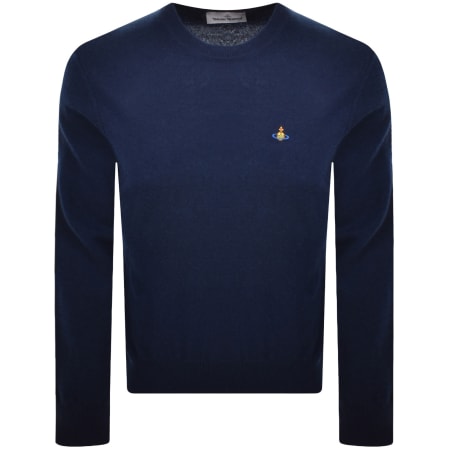 Product image for Vivienne Westwood Alex Round Neck Jumper Navy