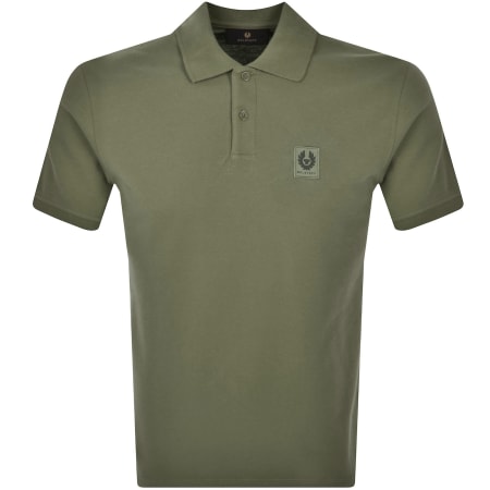 Product image for Belstaff Short Sleeve Polo T Shirt Green