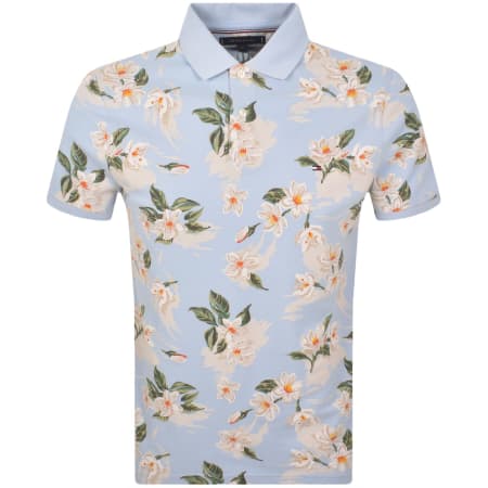 Product image for Tommy Hilfiger Tropical Polo T Shirt Blue