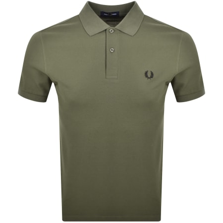 Product image for Fred Perry Plain Polo T Shirt Laurel Wreath Green
