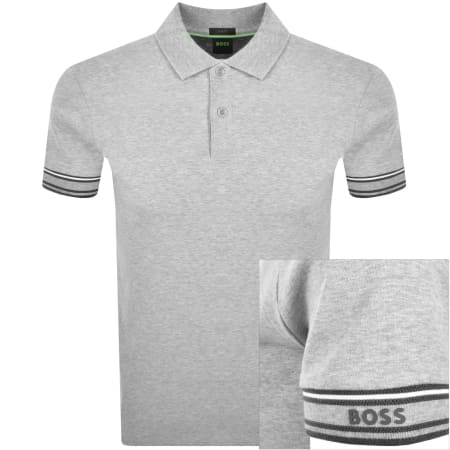 Product image for BOSS Zone Polo T Shirt Grey