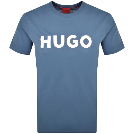 Product image for HUGO Dulivio Crew Neck T Shirt Blue