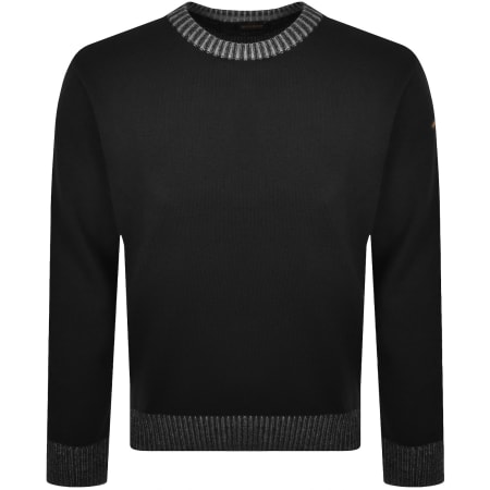 Product image for Paul And Shark Moon Badge Knit Jumper Black