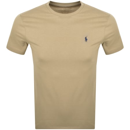 Product image for Ralph Lauren Logo T Shirt Beige