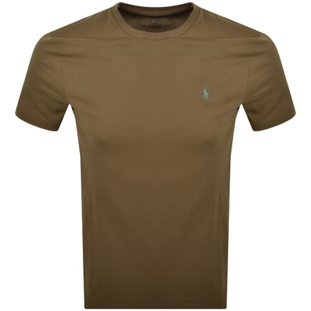Product image for Ralph Lauren Logo T Shirt Brown