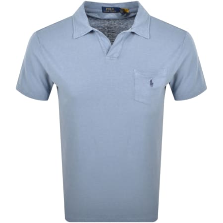 Product image for Ralph Lauren Pocket Polo T Shirt Blue