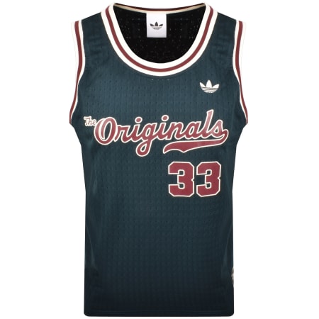 Product image for adidas Originals Basketball Jersey Vest Green