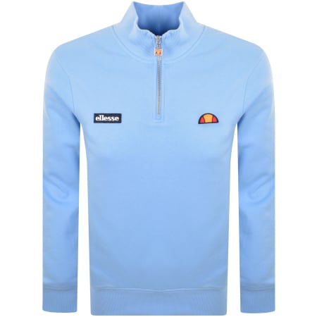 Product image for Ellesse Pelegrini Quarter Zip Sweatshirt Blue