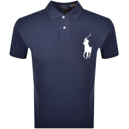 Product image for Ralph Lauren Logo Polo T Shirt Navy