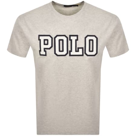 Product image for Ralph Lauren Polo Logo T Shirt Light Grey Heather