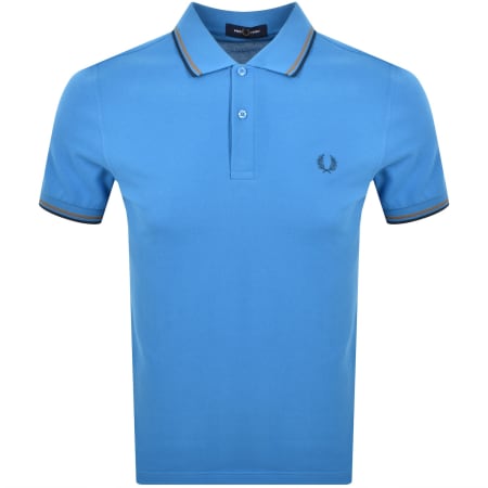 Product image for Fred Perry Twin Tipped Polo T Shirt Blue