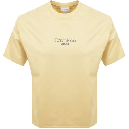 Product image for Calvin Klein Jeans Relaxed Fit T Shirt Yellow