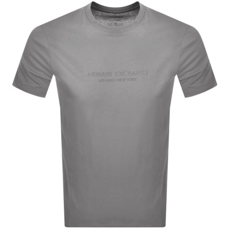 Product image for Armani Exchange Regular Fit Logo T Shirt Grey