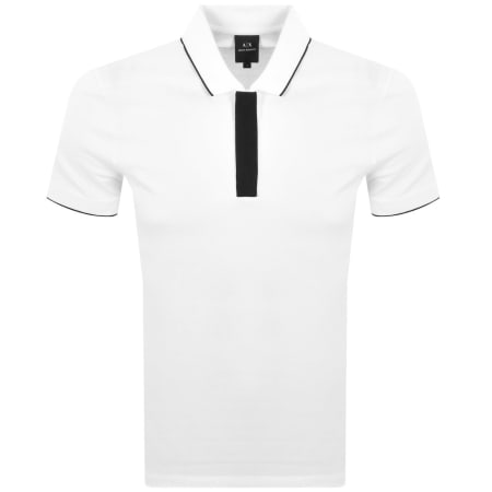 Product image for Armani Exchange Short Sleeved Polo White