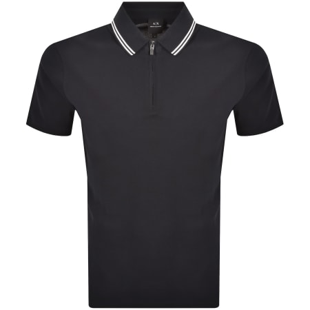 Product image for Armani Exchange Short Sleeved Polo Navy