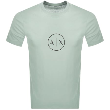 Product image for Armani Exchange Regular Fit Logo T Shirt Green