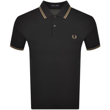 Product image for Fred Perry Twin Tipped Polo T Shirt Black