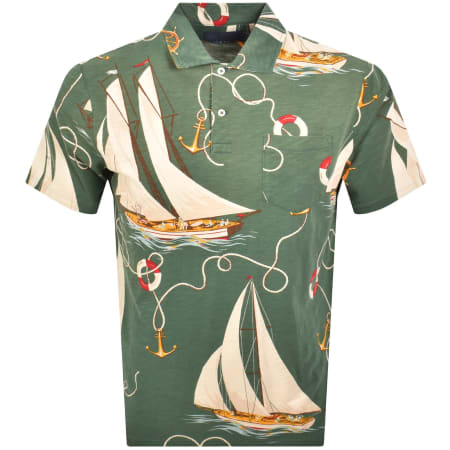 Product image for Ralph Lauren Anchors Print Polo Green