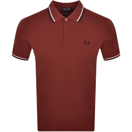 Product image for Fred Perry Twin Tipped Polo T Shirt Red