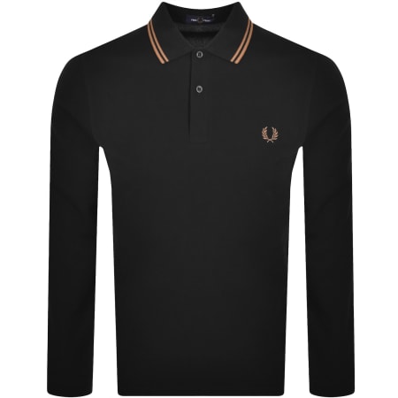 Product image for Fred Perry Twin Tipped Polo T Shirt Black