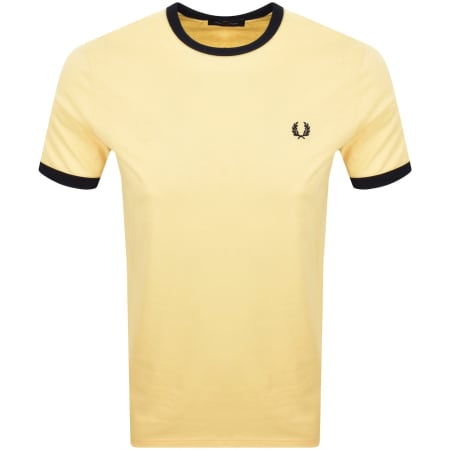 Product image for Fred Perry Ringer T Shirt Champions Gold