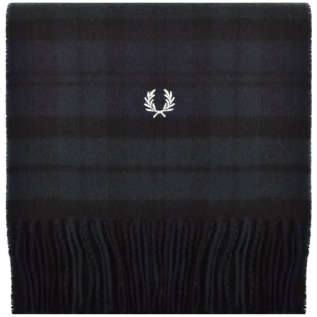 Product image for Fred Perry Lambswool Tartan Scarf Black