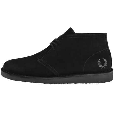 Product image for Fred Perry Hawley Suede Shoes Black