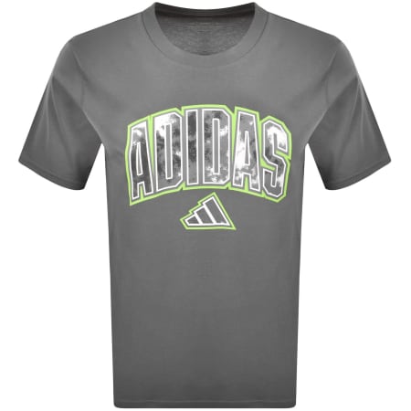 Product image for adidas Sportswear Camo Script T Shirt Grey