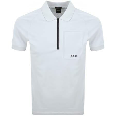 Product image for BOSS Urban Tech Polo T Shirt Grey