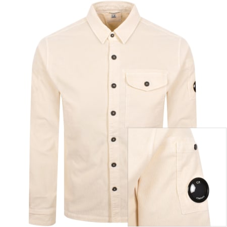 Product image for CP Company Corduroy Long Sleeved Shirt Cream