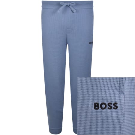 Product image for BOSS Waffle Cuff Joggers Light pastel Blue