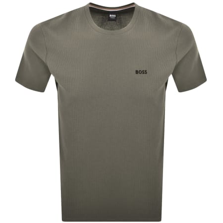 Product image for BOSS Waffle T Shirt Open Brown