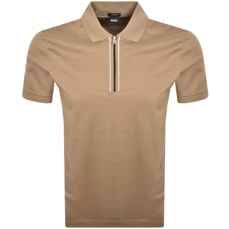Product image for BOSS H Paras 65 Polo T Shirt Medium Beige