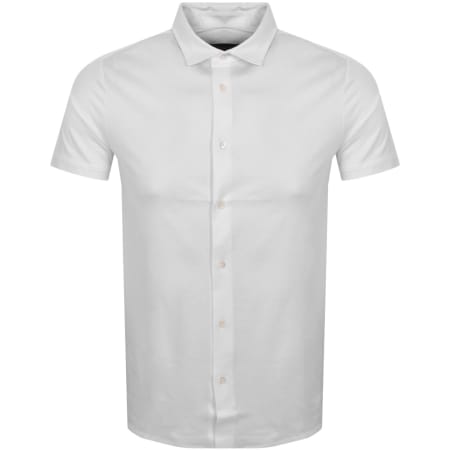 Product image for Emporio Armani Short Sleeved Jersey Shirt White